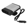Window Demister, 12V Car Portable Electric Window Heater Heating Dryer Windshield Fan Defroster Demister (Grey)