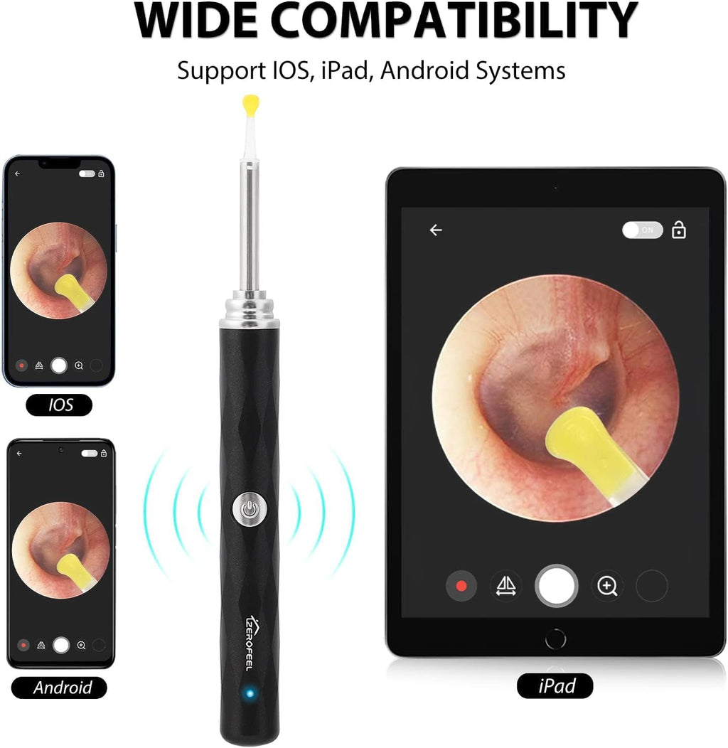 Ear Wax Removal Tool with 1296P Camera, 6 LED Lights and WiFi X1510