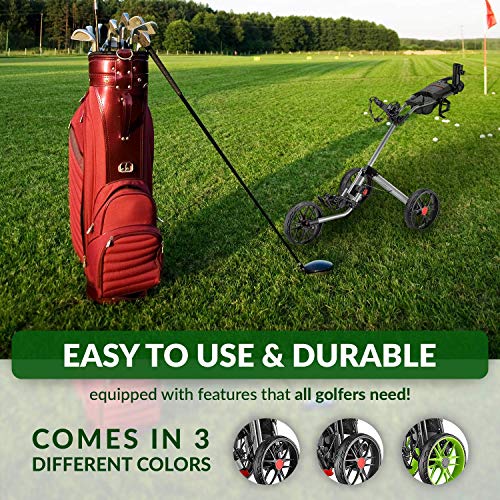 Deluxe Quad-Fold Golf Push Cart H579