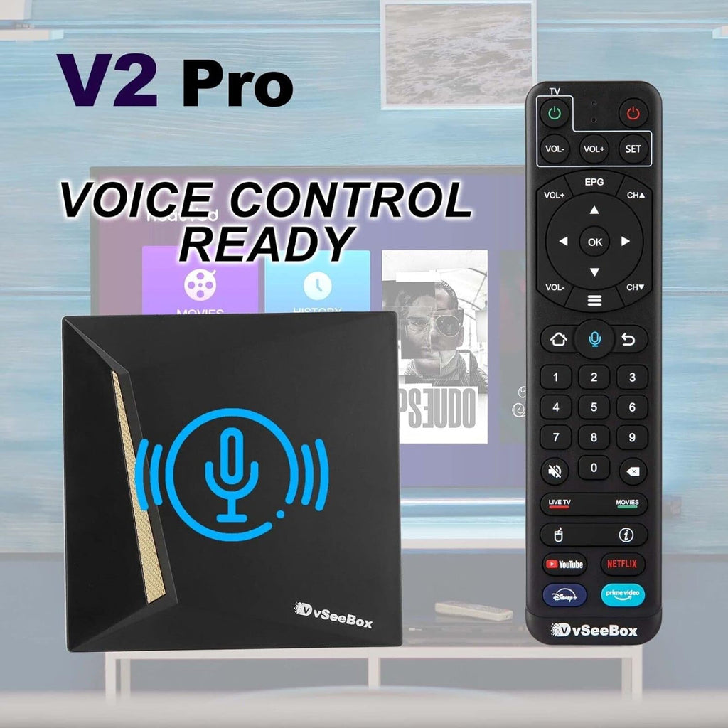 Wi-Fi 6k Streaming Box with Bluetooth Voice Remote R525658