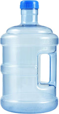 Homoyoyo Plastic 5 Gallon Water Bottle with Cap PVC, 5 Gallon Water Jug Easy Grip Carry Handle, Reusable Jug Container Water Can, Water Gallon for Home Kitchen(Random Style)