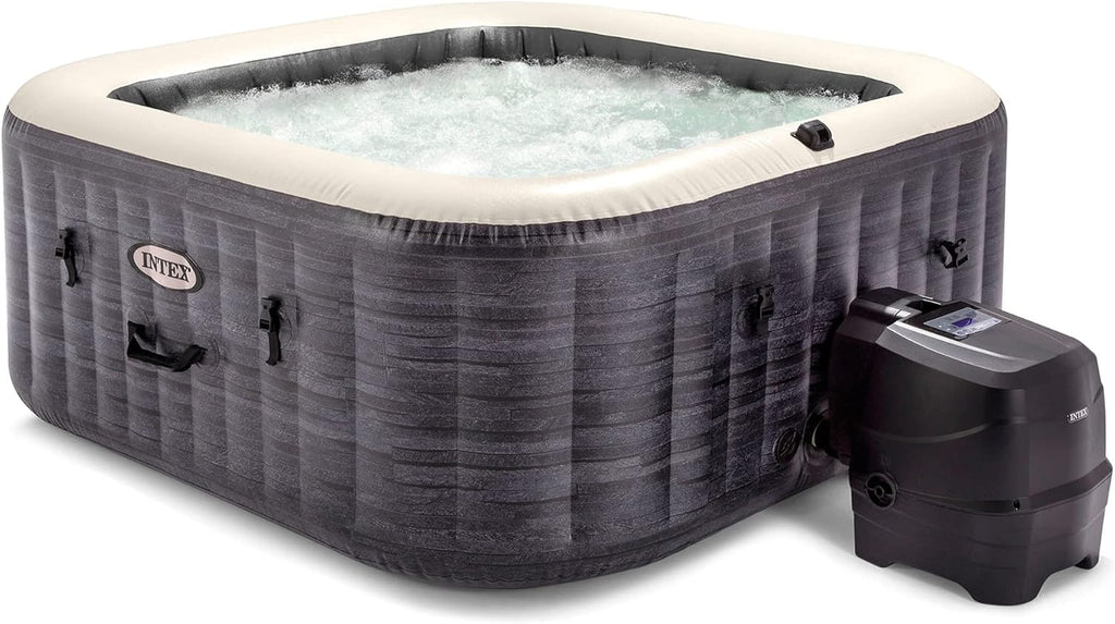 Inflatable Square Outdoor Hot Tub Spa with Tablet Tray I650