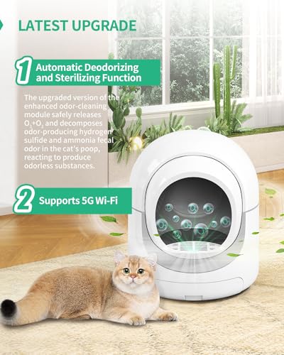 Automatic Self-Cleaning Cat Litter Box, Extra Large with App Control W836285
