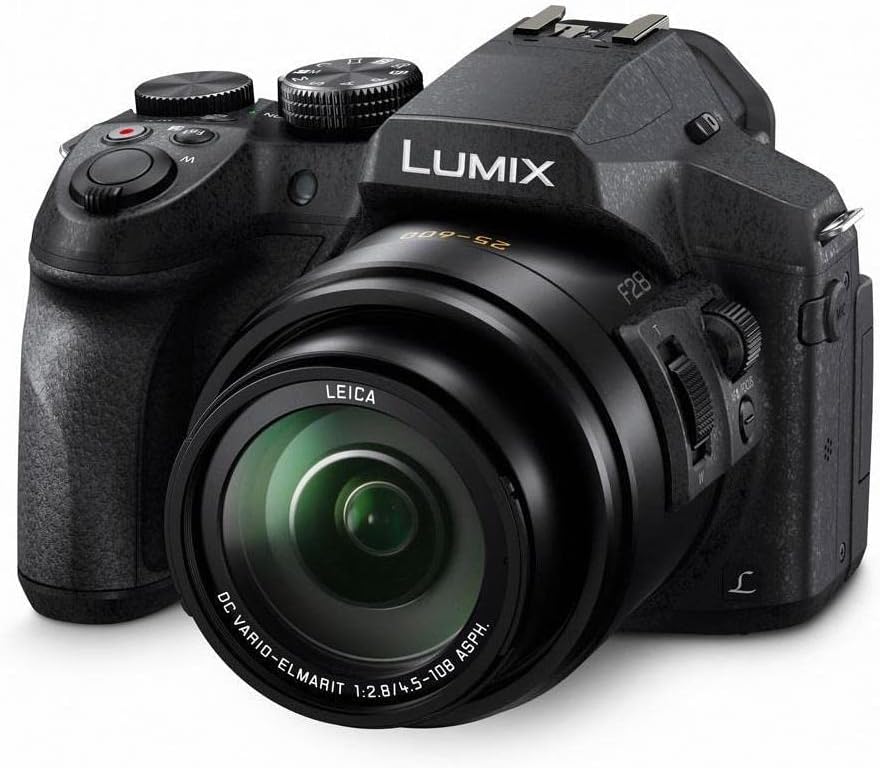 Panasonic LUMIX FZ300 Long Zoom Digital Camera Features 12.1 Megapixel, 1/2.3-Inch Sensor, 4K Video, WiFi, Splash & Dustproof Camera Body, LEICA DC 24X F2.8 Zoom Lens - DMC-FZ300K - (Black) USA