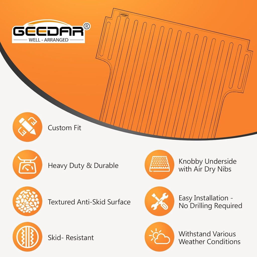 Heavy Duty Rubber Bed Mat for 2015-2024 F-150 5.5 Ft Crew Cab Z6201