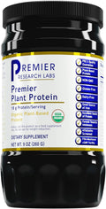 Premier Research Labs Premier Plant Protein - Plant-Based Protein Powder - 18 Grams Protein - 60+ Trace Minerals - with Pea Protein, Quinoa & More - Organic & Vegan - 9 oz