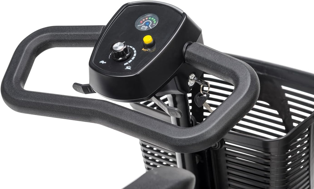 4-Wheel Travel Mobility Scooter with 12 AH Battery, Blue D513307