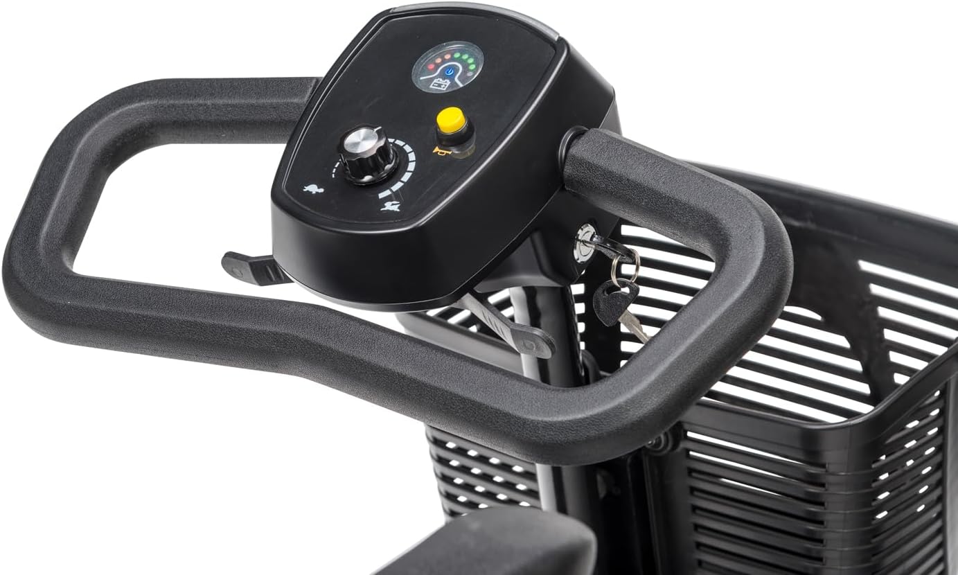 4-Wheel Travel Mobility Scooter with 12 AH Battery, Blue D513307