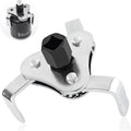 Adjustable Oil Filter Wrench Tool,3 Jaw 2 Way Oil Filter Remover Tool from 2-1/2 Inch to 4.5 Inch,Universal Car Accessories Oil Filter Tool for Most Cars Trucks