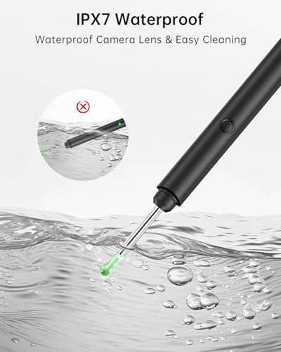 Ear Wax Removal Tool Camera with 6 LED Light, Ear Cleaning Kit for iPhone iPad Android K1307