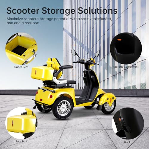 4 Wheel Mobility Scooter for Seniors - 800W Motor, 500lbs Capacity I407290