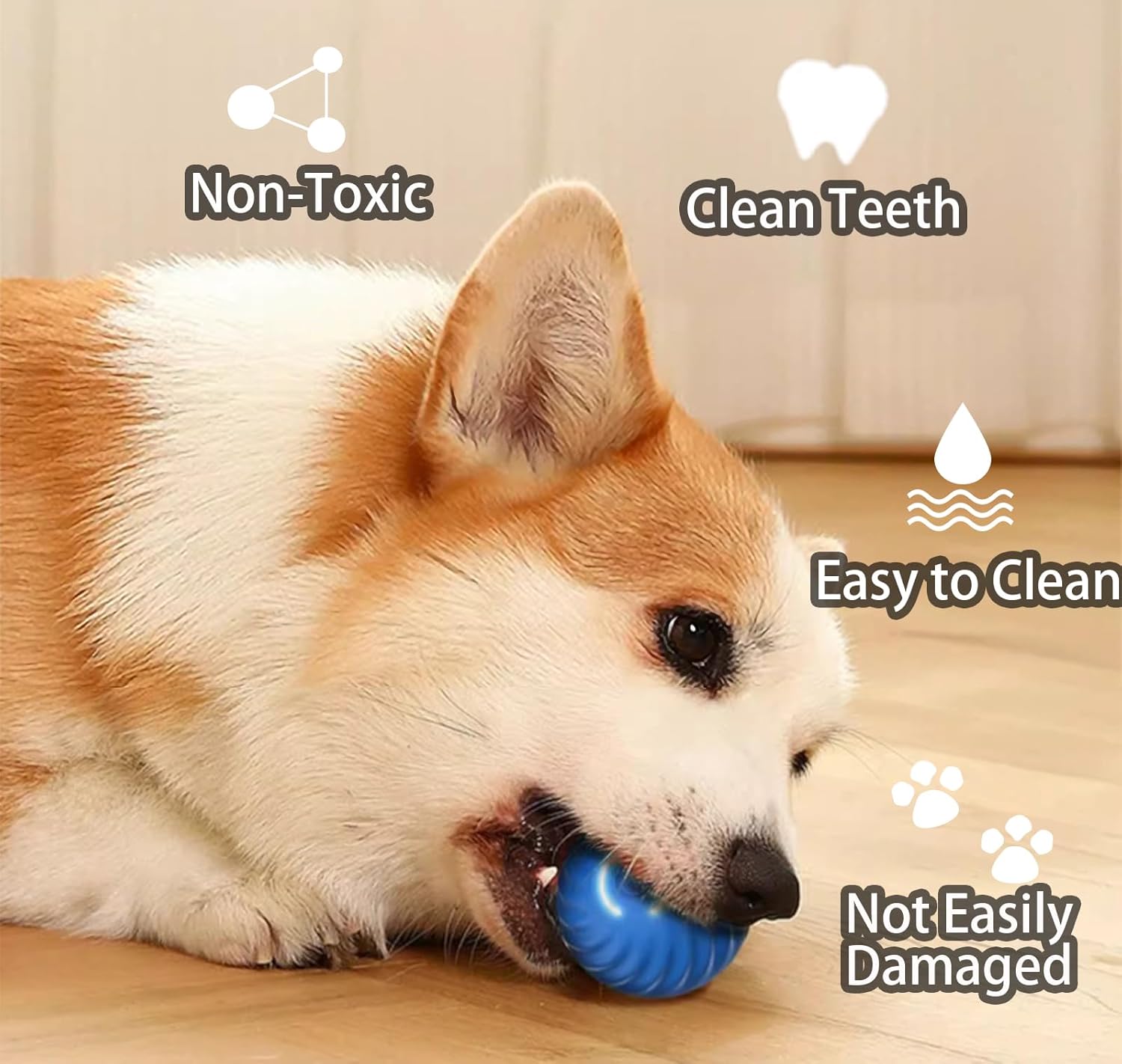 Interactive Dog Toy Ball, Rechargeable, Motion Activated S179