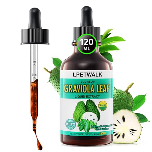 2 Fl Oz Graviola Leaf Extract Liquid (Soursop) - Soursop Guanabana Leaves Liquid, 98% Absorption - 2 Fl Oz（60ML）