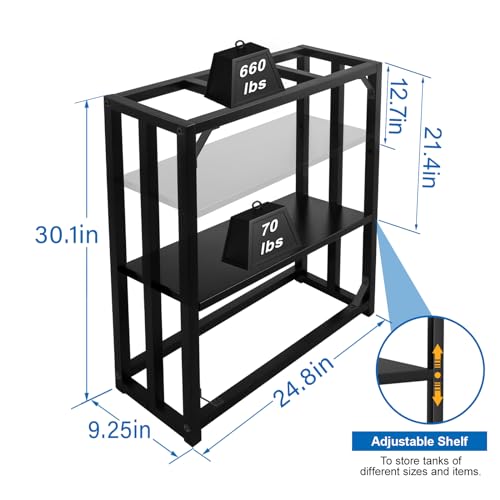 Metal Adjustable 20 Gallon Fish Tank Stand Q7398