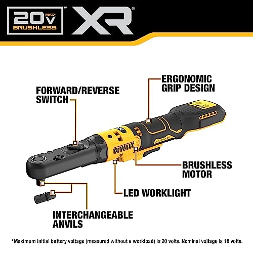 Cordless Ratchet, 3/8" and 1/2" Sealed Head, Bare Tool E8132