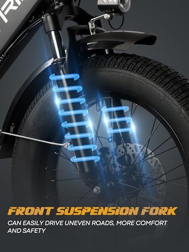 Folding Electric Bike for Adults, 750W Motor, 20.8Ah Removable Battery W6936