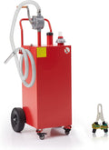 30 Gallon Gas Caddy - Portable Fuel Tank with Pump Gasoline Tank Portable Fuel Storage Tank for Boat, Car,Garden, Lawnmower, ATV