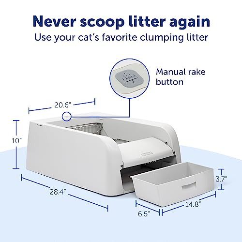 Self-Cleaning Clumping Litter Box for Multi-Cat Households U450032