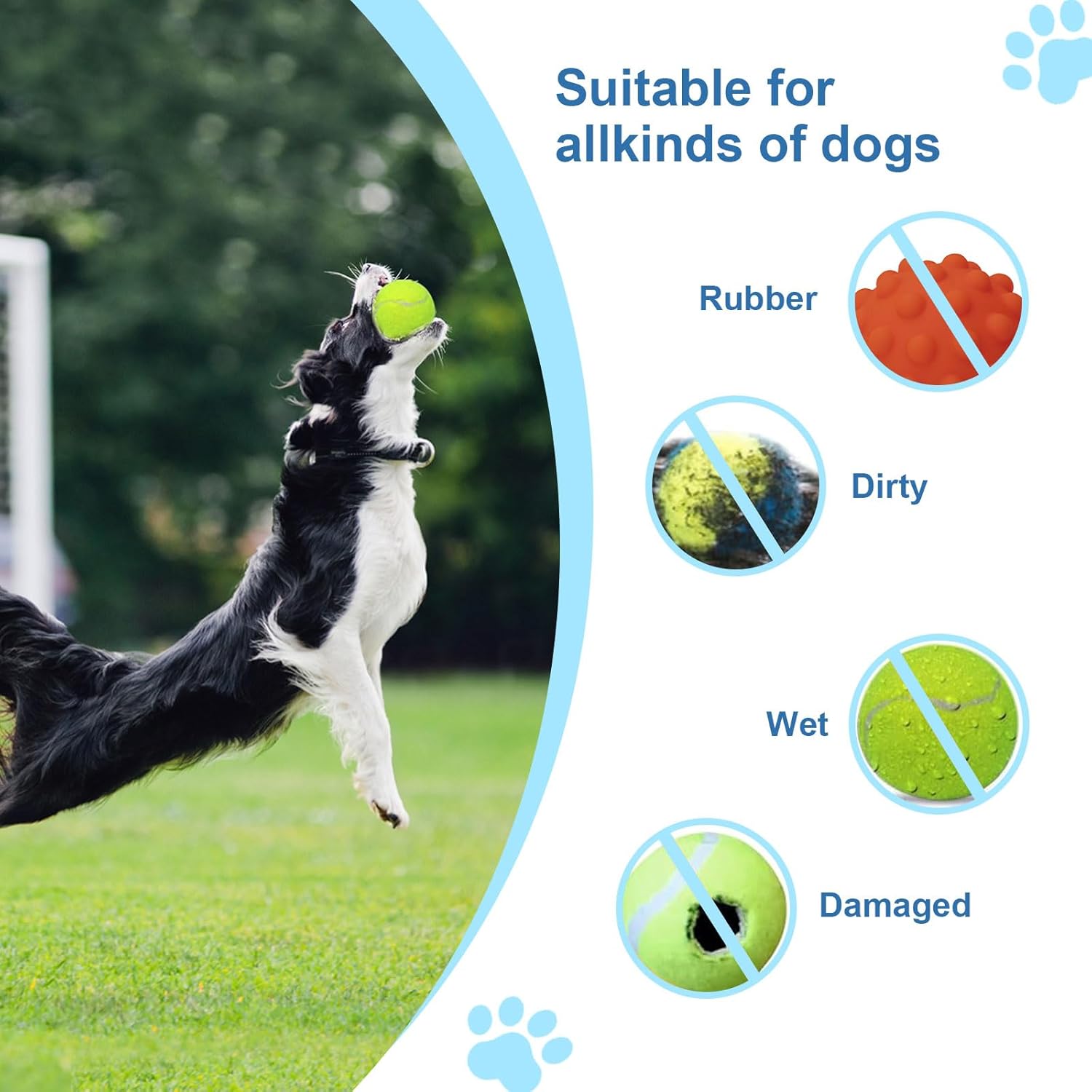 Automatic Dog Ball Launcher with 12 Tennis Balls, Interactive Pet Toy for Indoor Outdoor Use I51612