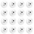Self Adhesive Caster Wheels, Senbos Mini Swivel Wheels Stainless Steel Paste Universal Wheel 360 Degree Rotation Sticky Pulley for Bins Bottom Storage Box Furniture Trash Can (16 Pcs)