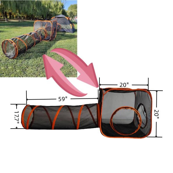 Outdoor Cat Enclosure with Tunnel for Indoor Cats G52187