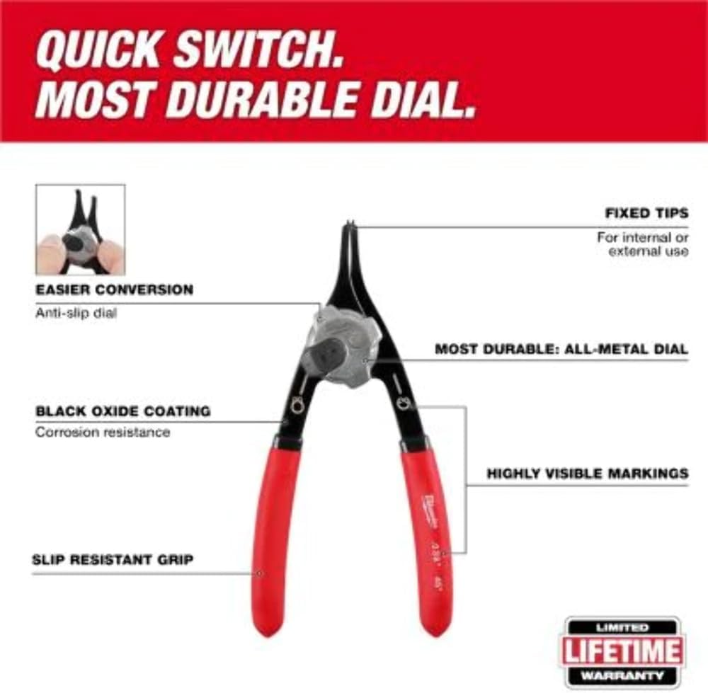 Snap Ring Pliers Set, 9 Piece D611