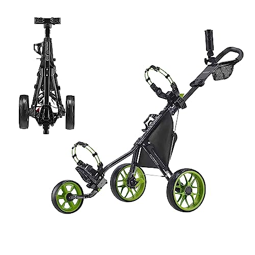 Caddytek CaddyLite 11.5 V3 3 Wheel Golf Push Cart - SuperLite Deluxe, Lightweight, Easy To Fold Caddy Cart Pushcart
