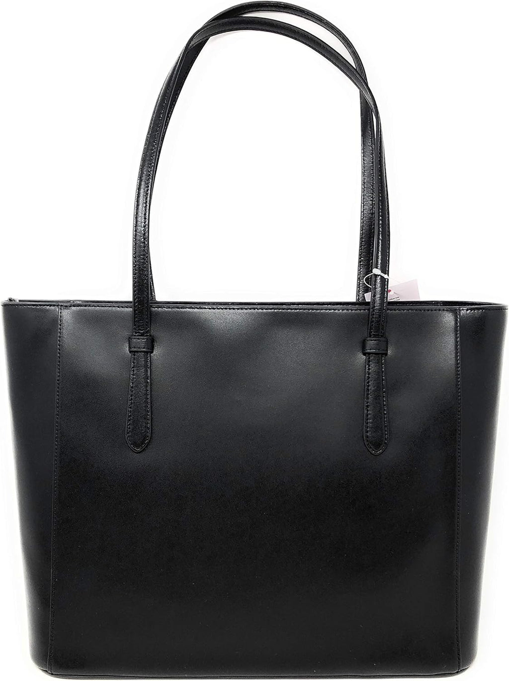 Black Leather Tote Shoulder Bag J2800