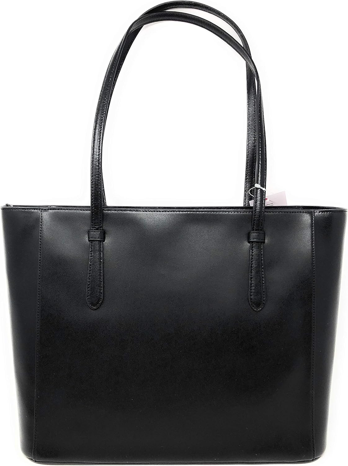 Black Leather Tote Shoulder Bag J2800