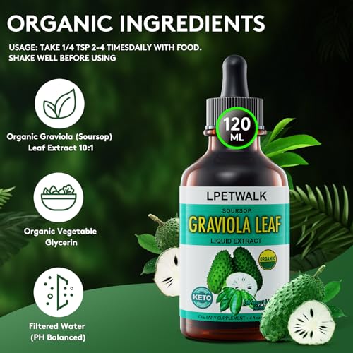 Graviola Leaf Extract Liquid, 2 Fl Oz D512145