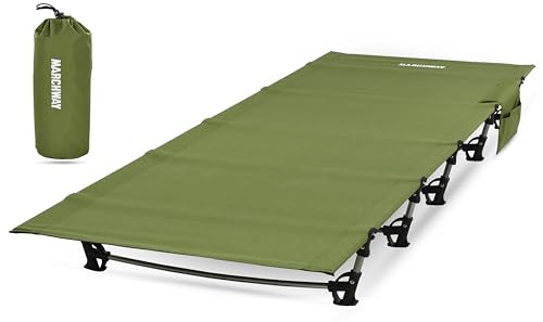 MARCHWAY Ultralight Folding Tent Camping Cot Bed, Portable Compact for Outdoor Travel, Base Camp, Hiking, Mountaineering, Lightweight Backpacking (Grey)