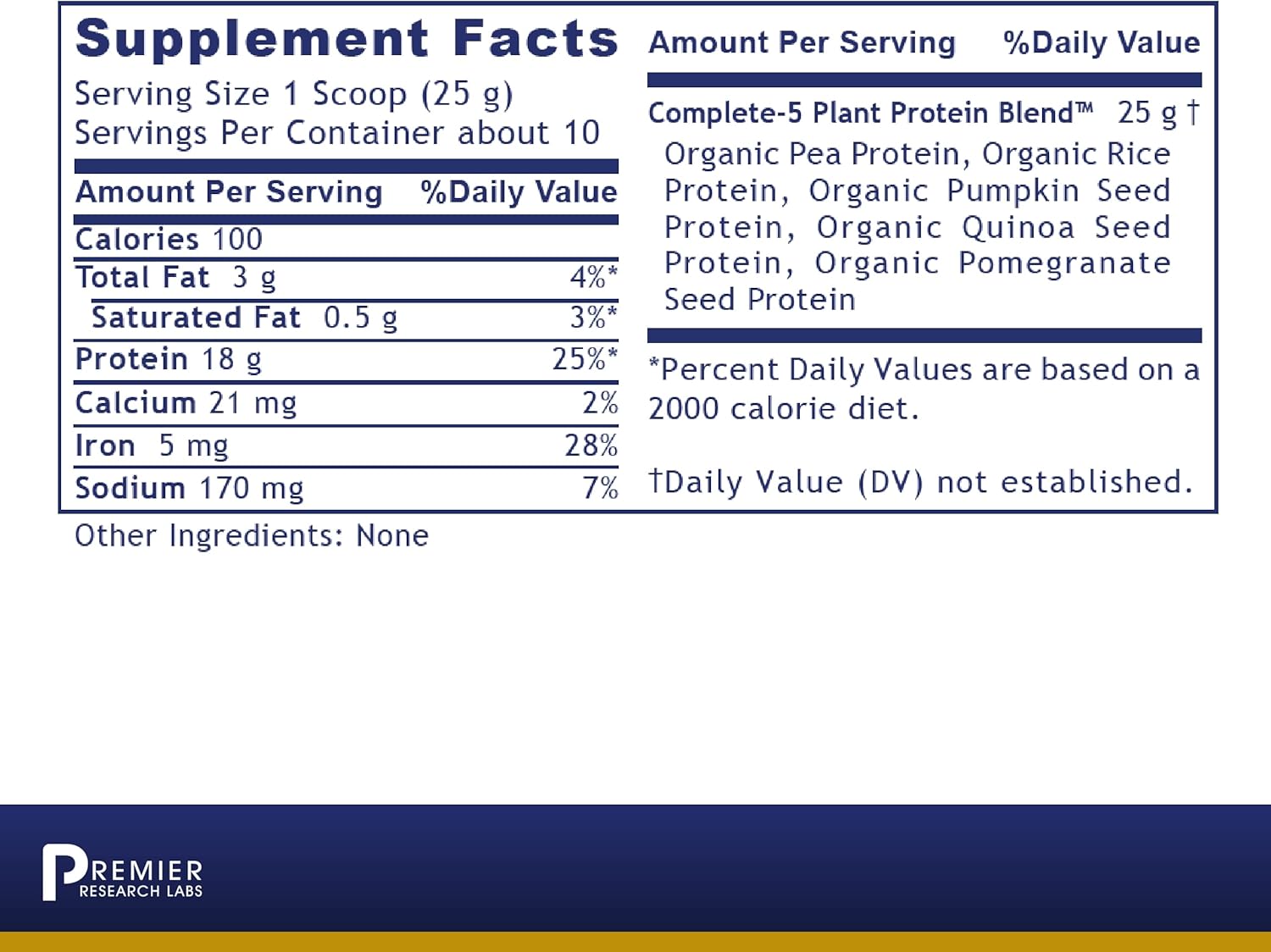 Plant Protein Powder with Pea Protein and Quinoa, Vegan, 9 oz E333745