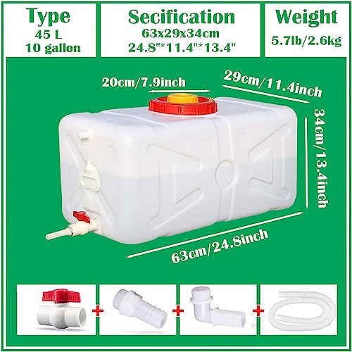 20 Gallon Water Storage Container with Spigot for Camping and Emergency Use B833616