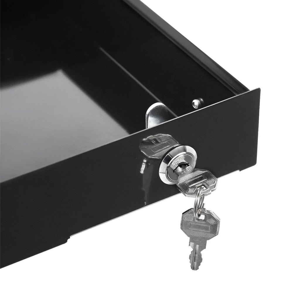 Under Desk Mounted Iron Drawer Storage with Keys E4804