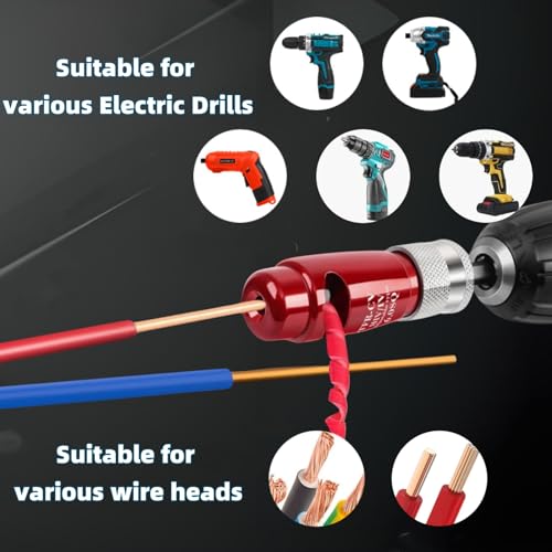 Wire Twister Tool for Drill, 2Pcs Cable Twisting Tool X333