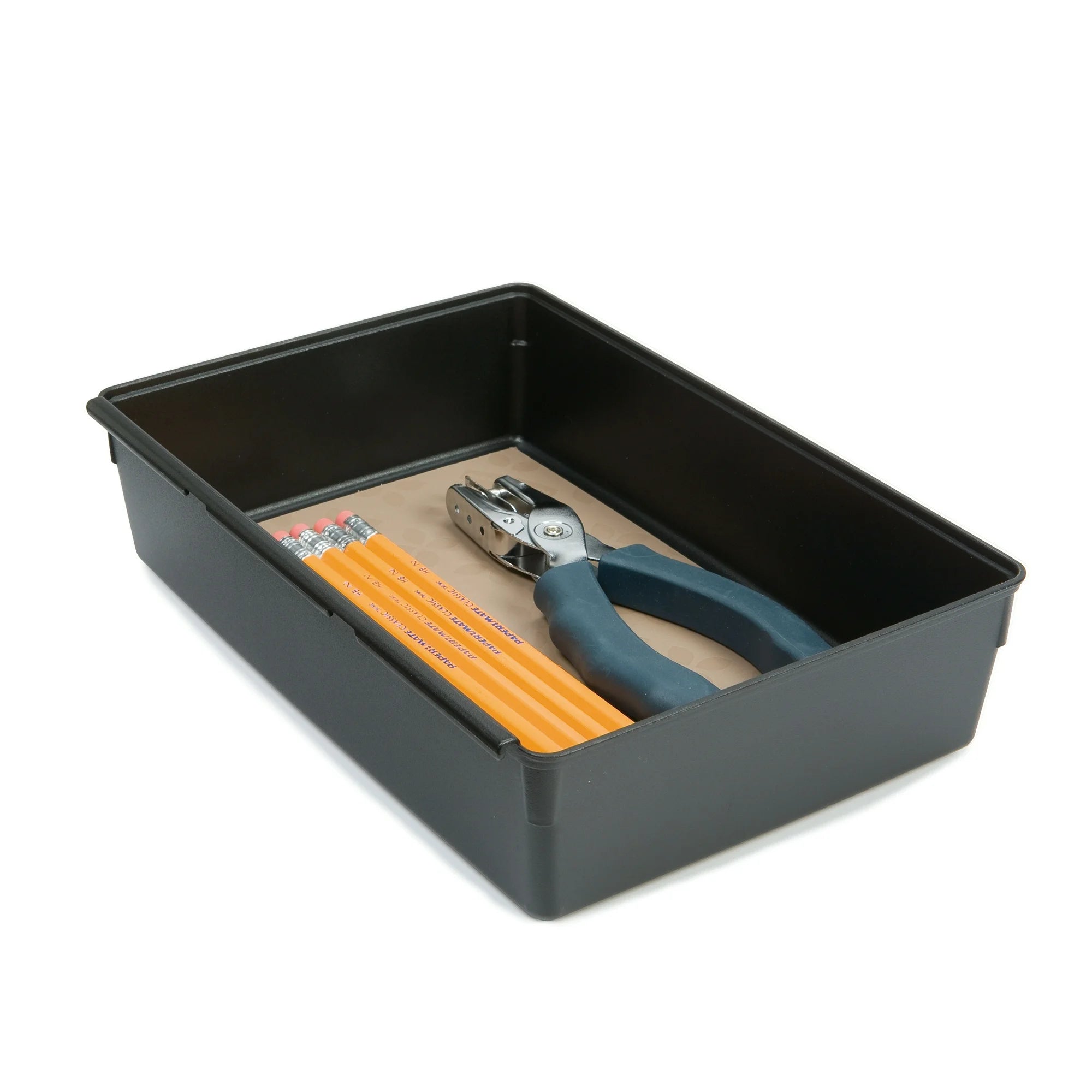 6x9 Black & Gray No-Slip Interlocking Drawer Organizer N873
