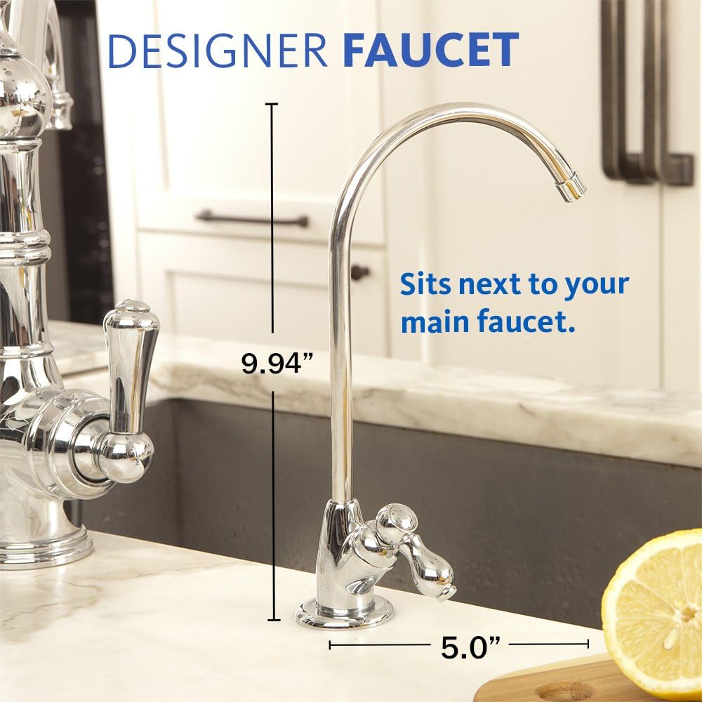 Under Sink Reverse Osmosis Water Filter System with Counter Faucet A957503