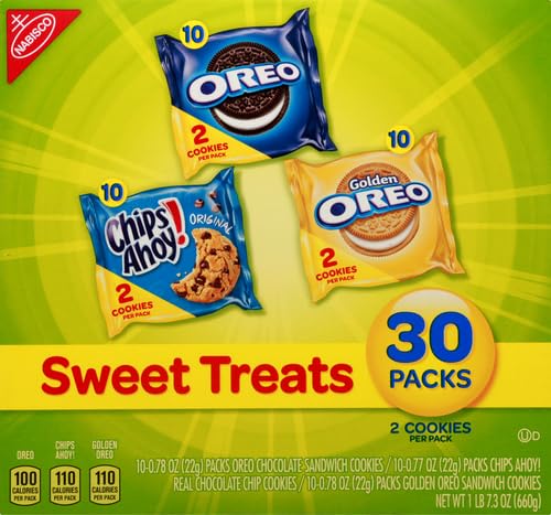 Cookie Variety Pack, 30 Snack Packs (2 Cookies Per Pack) T2124