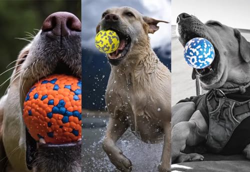 Durable Dog Balls for Aggressive Chewers, 2.5" Blue J88056