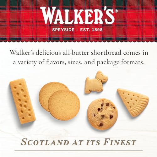 Mini Chocolate Chip Cookies, Pure Butter Shortbread, 4.4 oz (Pack of 6) M223