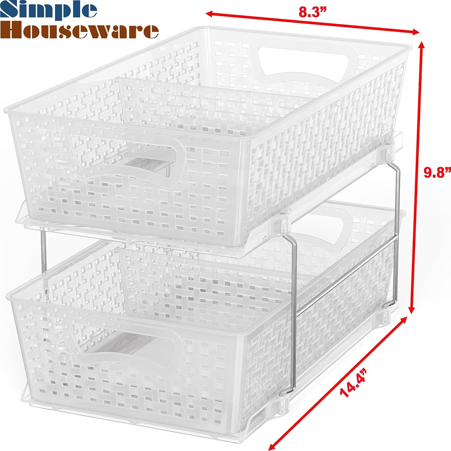 Bathroom Organizer Tray with Pull-Out Sliding Drawer P536731