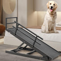 Dog Ramp,Upgrade Rubber Mat High Traction Ramp,5 Level Adjustable Folding Pet Ramp for Middle Bed, Couch,SUV,Great for Small & Large Old Dogs & Cats,Supports up to 200 lbs,45.2" Long(2024 Upgrade)