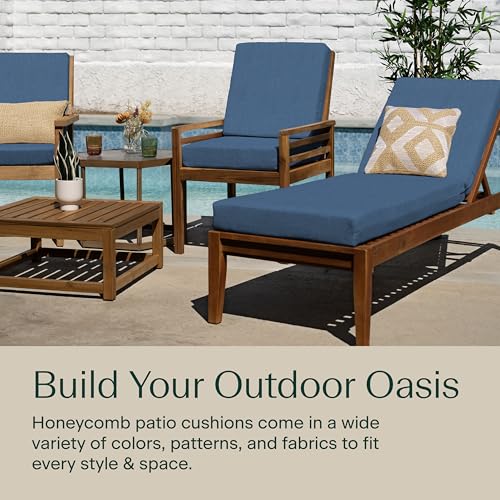 Outdoor Highback Chair Cushion, Taupe, 21" x 42" K617