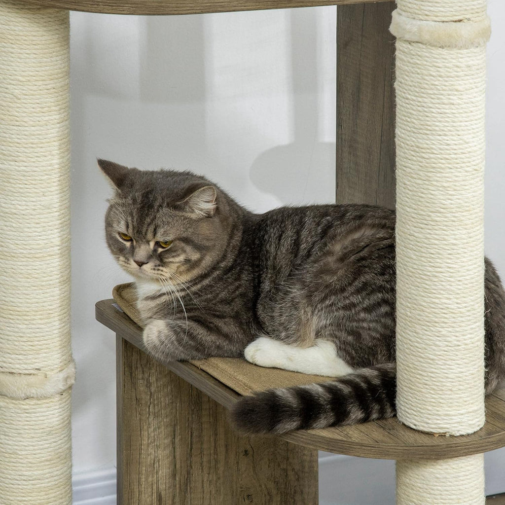 Corner Cat Tree Tall for Climbing with Scratching Posts M902