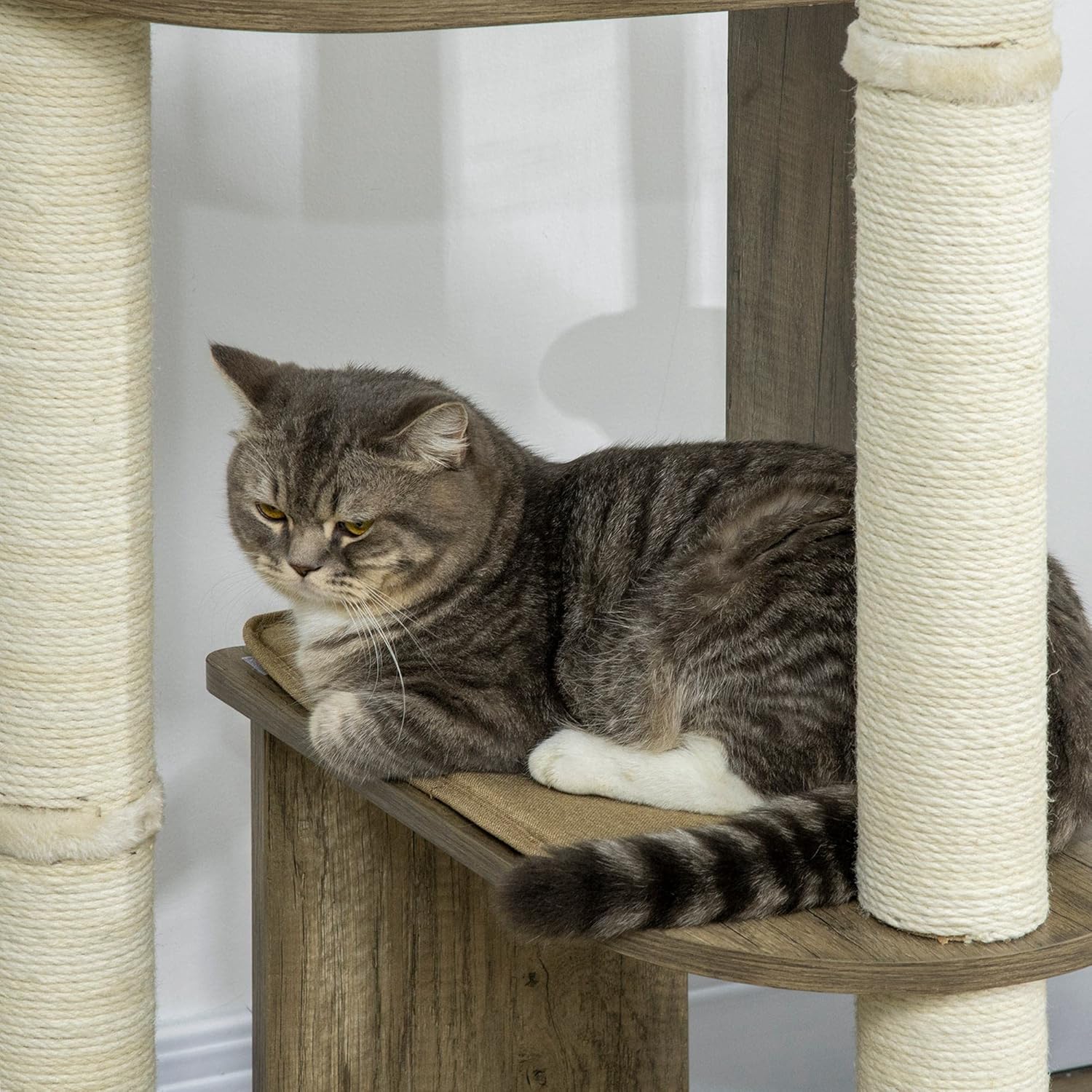 Corner Cat Tree Tall for Climbing with Scratching Posts M902