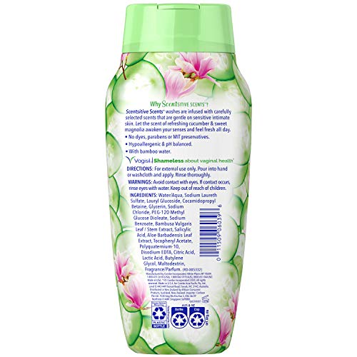 pH Balanced Feminine Wash, Cucumber Magnolia, 12 oz J5729
