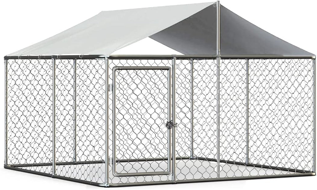 Heavy Duty Outdoor Dog Kennel with Water-Resistant Cover M966