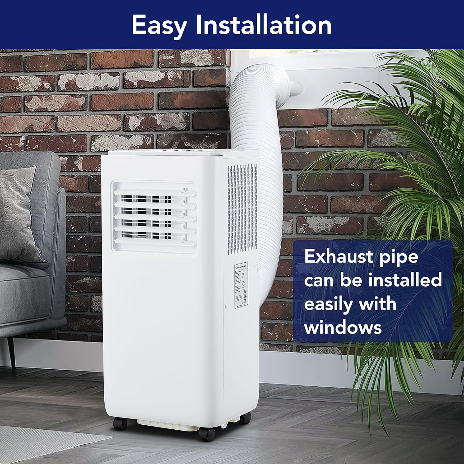Portable Air Conditioner 10,000 BTU, Cooling up to 450 Sq.Ft, 3-in-1 with Dehumidifier & Fan Mode D14173