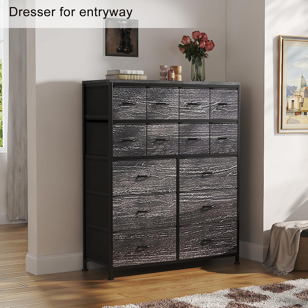 Tall Dresser with 14 Fabric Storage Drawers for Bedroom V329340