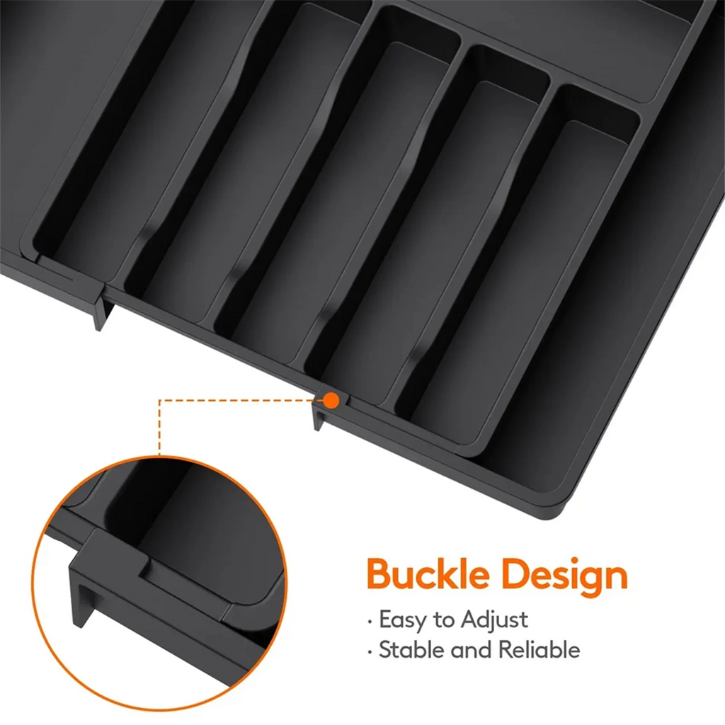 Expandable Cutlery Drawer Organizer for Kitchen Storage Q545
